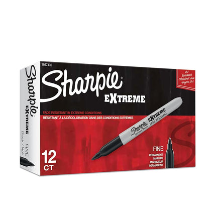 Sharpie Marker Permanent Sharp Extreme Fine Point Black BX12 (EACH)