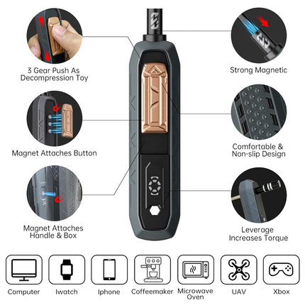Mini Precision Screwdriver Set,JAKEMY 180 in 1 Laptop Screwdriver Repair Tool Kit,Magnetic Multi-Bit Tiny Screwdriver Bit Kit for DIY,Computer,PS5,Xbox,RC Car,Jewelers,Glasses,Watch,Home