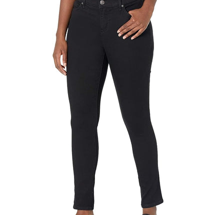 Gloria Vanderbilt Women's Comfort Curvy Skinny Jean, Blackrinse, 8 Short