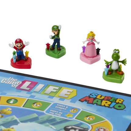 Hasbro Gaming El Juego de la Vida: Edición Super Mario, Juego de Mesa para Niños de 8 Años en Adelante, Juega Minijuegos, Recolecta Estrellas, Lucha contra Bowser