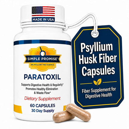Simple Promise Paratoxil - Psyllium Husk Capsules 