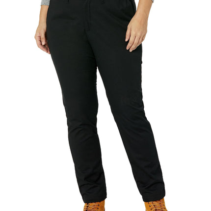 Dickies Women's Plus Skinny Twill Pants, Rinsed Bl