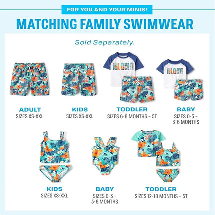 Maillot de bain pour garçons et tout-petits The Children's Place, motif Hawaï tropical, taille M