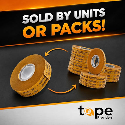 WOD Tape (0.6cm in. - Pack of 6) - General Purpose ATG Tape, Adhesive Transfer Tape Glider Refill Rolls Clear Adhesive on Gold Liner (Acid Free) - 0.6cm Wide x 36 yds.