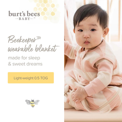 Burt's Bees Baby Uni-Baby Beekeeper Wearable Blanket Portable, Whimsical Floral Pattern, XL
