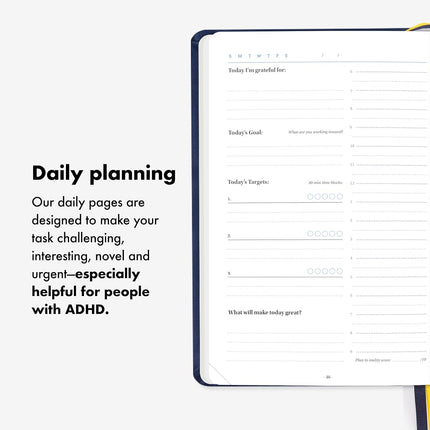 BestSelf Self Journal 13-Week Productivity Journal with Prompts, Undated Planner and Guided Journal for Women and Men, Grey Mist