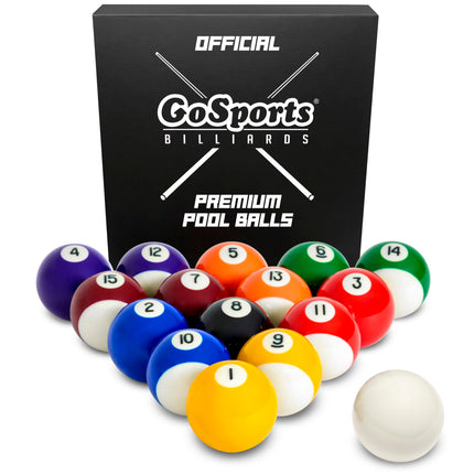 GoSports Regulation Billiards Balls Complete Set o