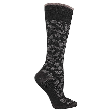 Dr. Scholl's womens Travel Graduated Compression, Black/Pink, One Size