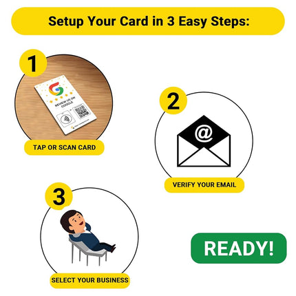 Social Review Tap Card | Review QR Code | Contactless Review Card | NFC Tap Card | Unlimited Use NFC Cards… …