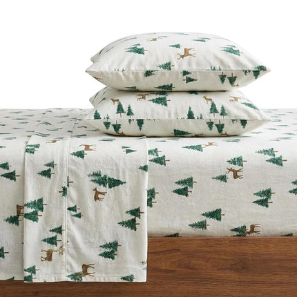 Eddie Bauer Warm Breathable Cotton Flannel Bedding
