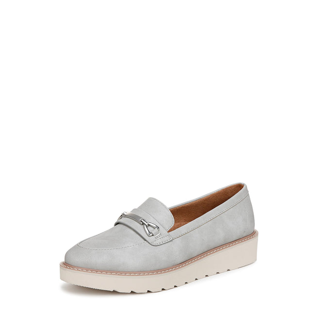 Naturalizer Women's Elin Loafer, Grey Soft Metalli