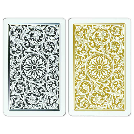 Copag Bridge Size Regular Index 1546 Playing Cards (Black Gold Setup)