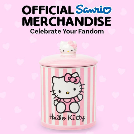 Silver Buffalo Sanrio Hello Kitty Pink Ceramic Cookie Snack Jar (Medium)