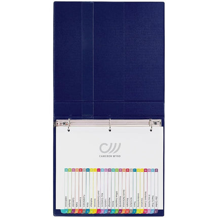 Avery A-Z 26 Tab Dividers for 3 Ring Binders, Customizable Table of Contents, Multicolor Tabs, 1 Set, 12 Packs (11844)