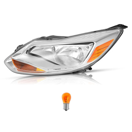 HECASA Left Headlight Assembly Driver Side Halogen Headlamp