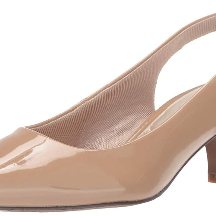 Zapatos de tacón Faye para mujer de Easy Street, color nude charol, talla 9.5