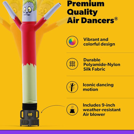 LookOurWay Monster Halloween Themed 6-Feet Tall Air Dancers Inflatable Tube Man Complete Set with Blower