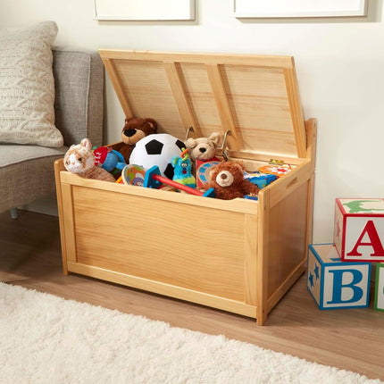 Melissa & Doug Wooden Toy Chest - Honey, Blonde