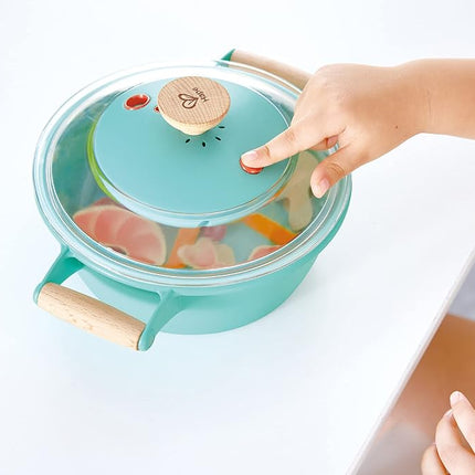 Hape Little Chef Cooking & Steam Playset, Kitchen Accessories for Creative Role Play, 3+ Years