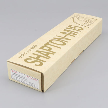 SHAPTON Japanese Ceramic Whetstone M15/Super Finishing Grit 12000,15mm Stone with Wooden Base