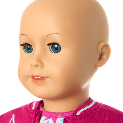 American Girl, Truly Me 18-inch Doll #105 with Light-Blue Eyes, Without Hair, Light-to-Medium Skin, for Ages 6+