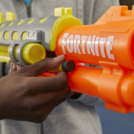 Nerf Fortnite TAC Legendario con tambor de 6 dardos