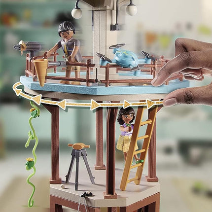 Playmobil Wiltopia 71008 Research Tower with Compass and Toy Animals, Sustainable Toy for Children Ages 4+
