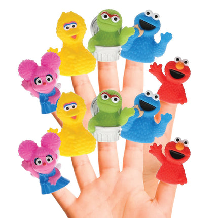 Sesame Street Bath Finger Puppets, 10 Pc - Bath To
