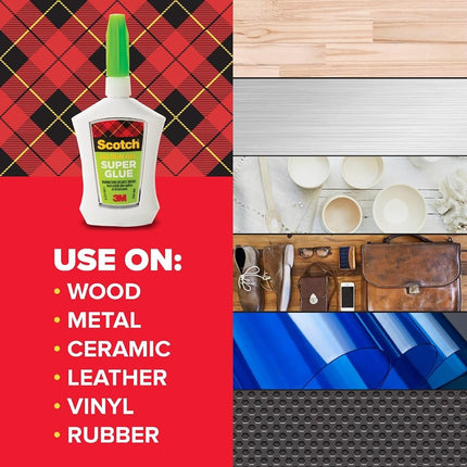 Scotch 0.5g Single Use Super Glue No - Run Gel (Pack of 4)