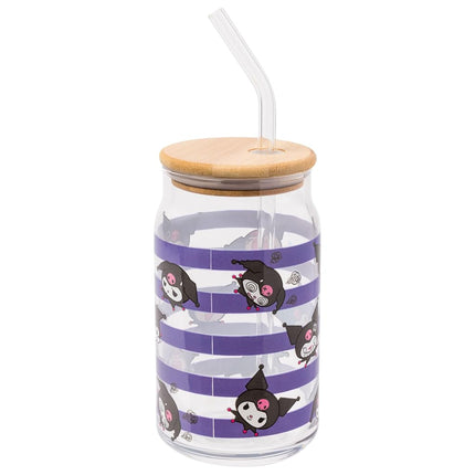 Silver Buffalo Sanrio Hello Kitty and Kuromi, 2 Pack Glass Tumbler, 16oz