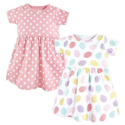 Hudson Baby Robes en Coton pour Bébé Filles, Œufs de Pâques, 4T