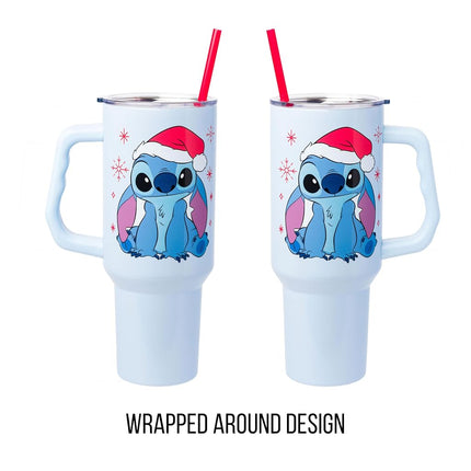 Silver Buffalo Christmas Cuties Show Much Fun 40oz Stainless Steel Tumbler w Handle