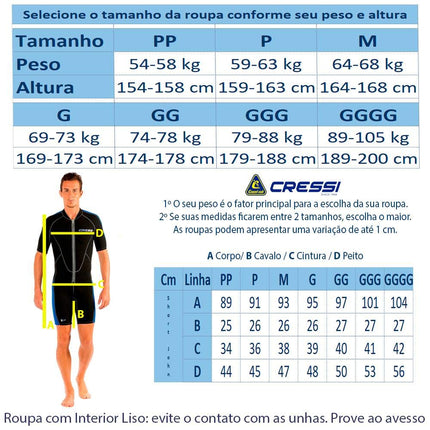 Cressi Lido Man Shorty Wetsuit - Men's Shorty Wetsuit for Snorkelling, Swimming and Water Sports, 2mm Ultra Stretch Neoprene