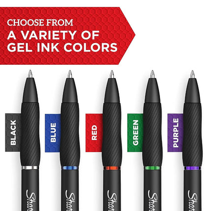 Sharpie S-Gel 1mm Bold Point Pens 4/Pkg-Black