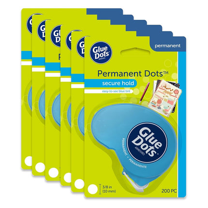 Glue Dots 6-Ct. Dot N' Go Dispenser Set, 200 (.375