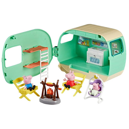 Peppa Pig Three Little Piggies Caravan Playset wit