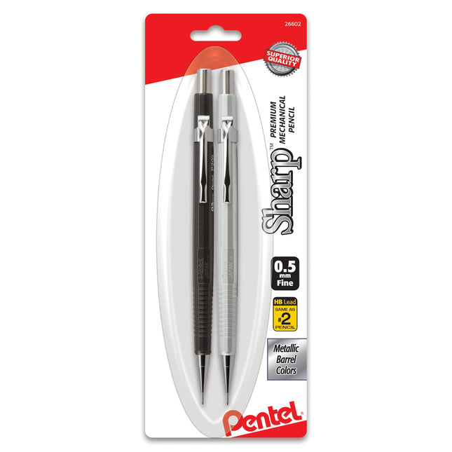 Pentel Sharp Mechanical Pencil, (0.5mm), Metallic 