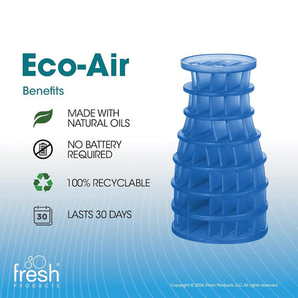 Fresh Products EA-F-006I036M-06 Eco Air Freshener, Cotton Blossom, 6 Piece