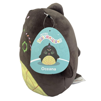 Squishmallows 8" Halloween - Officially Licensed Kellytoy Plush - Collectible Soft & Squishy Stuffed Animal Toy - Gift for Kids, Girls & Boys - 8 inch (Day of The Dead Oceana The Shark)