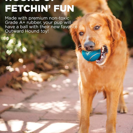 Outward Hound Tennis Ballz Fetch Dog Toy - 4 Pack