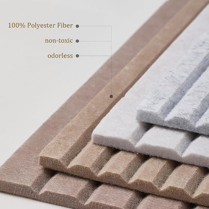 Rokeblau 120 x 80cm Large Bulletin Board, Decorative Felt Pin Board, 0.9cm Thick Foldable Photo Display Board with Self-Adhesive Tape, Vision Board for School Home Kitchen Office Walls/Sliver Grey