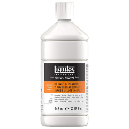 Liquitex Acrylic Mediums, Soluvar Varnish Gloss, 3