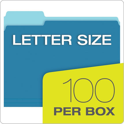 Tops Products Top Tab Colored Folders (ESS15213BLU)