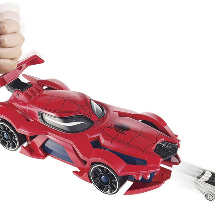 Hot Wheels Marvel Spider-Man Lanzador de Coches Web