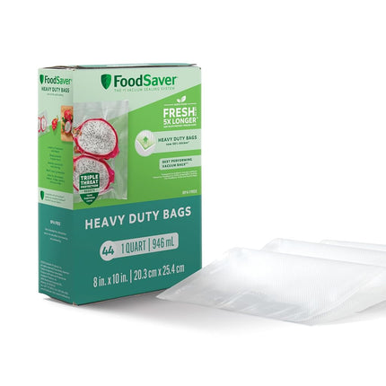 FoodSaver Heavy Duty Quart Vacuum Seal Bags, 44 Pa