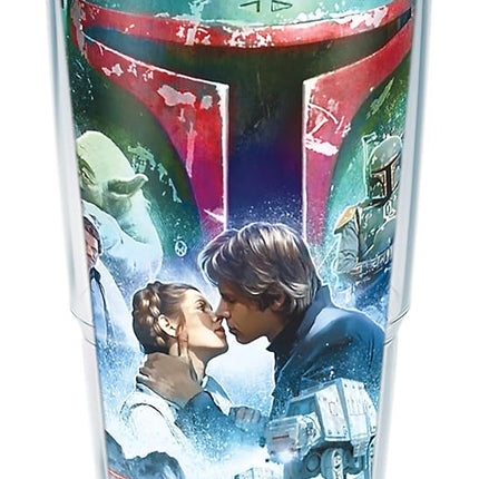Tervis Star Wars Empire 40th Anniversary Collage Made in USA Double Walled Insulated Tumbler Travel Cup Keeps Drinks Cold & Hot, 24oz, Classic