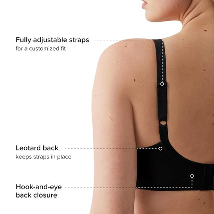 Wacoal Women's Full Coverage Opaque Bra, black, 40I