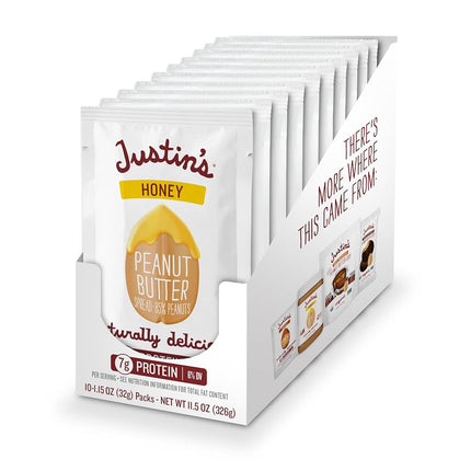 Honey Peanut Butter Squeeze Packs by Justin's, Glu