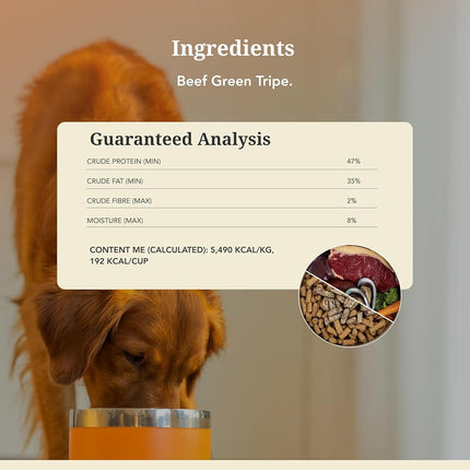 K9 Natural Beef Green Tripe Freeze-Dried Dog Food Booster, Grain-Free, 250g