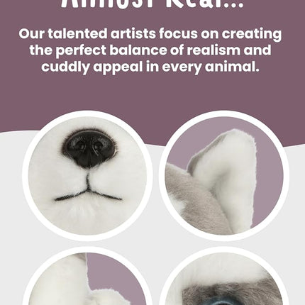 Living Nature Soft Toy - Plush Husky Puppy (16cm)